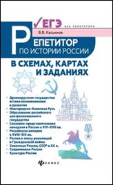 обложка книги Касьянов, Валерий Васильевич. Репетитор по истории России в  схемах, картах и заданиях